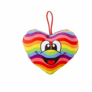 PL&Uuml;SCH-REGENBOGEN-HERZ-SMILEY (24 Stk.)