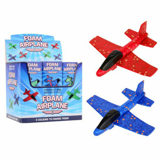 SCHAUMSTOFFFLUGZEUG / AIRPLANE 17 CM LANG - IM DISPLAY (18 Stk.)