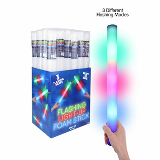 LED-Schaumstoffst&auml;be - Mehrfarbige Partybar im Display (24 St&uuml;ck)