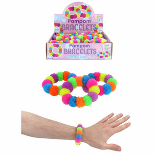 POMPOM-ARMBAND IM DISPLAY (36 Stk.)