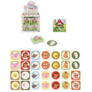 KLEINE MEMORY-SPIELE - MODELL: BAUERNHOF - IM DISPLAY (64 Stk.)