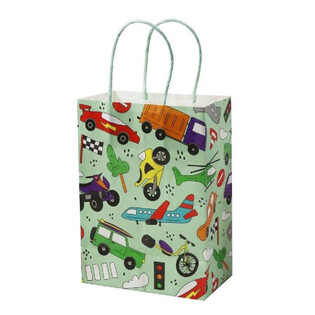PAPIERGESCHENKT&Uuml;TE - FAHRZEUGE - Ma&szlig;e: 16x9x22 CM (12Stk.)