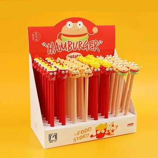 Fast-Food Kugelschreiber im Display (48 Stk)