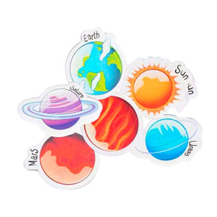 Planeten Radiergummis im Display (24 Stk.)