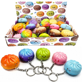 RAGE - SQUISHY DUMPLING SCHL&Uuml;SSELANH&Auml;NGER - FARBMIX - IM DISPLAY (24 Stk.)