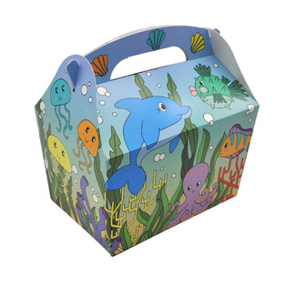 KIDS-MENUBOX MODELL: MEERESTIERE - Ma&szlig;e 18.5x12x19 CM - FOODBOX (24 Stk.)