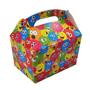 MENUBOX MODELL: SMILEY - Ma&szlig;e 18.5x12x19 CM - FOODBOX - KIDSBOX (24 Stk.)