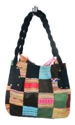 B-FAIR Patchwork-Tasche gro&szlig; schwarz (1 Stk.)