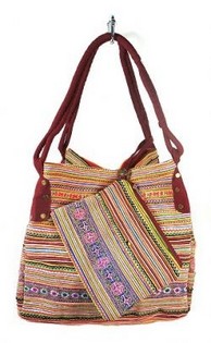 B-FAIR Tasche Brocante klein rot (1 St.) - Gro&szlig;handel