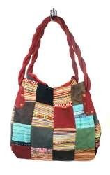 B-FAIR Patchwork-Tasche klein rot