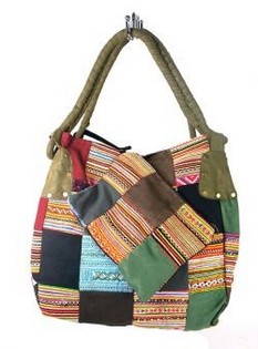 Art.Nr: 97731B - B-FAIR PATCHWORK-TASCHE KLEIN GR&Uuml;N (1 Stk.)