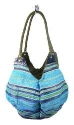 Art.Nr: 97732B - B-FAIR Pouche-Tasche Gr&uuml;n/Blau (1 Stk.)