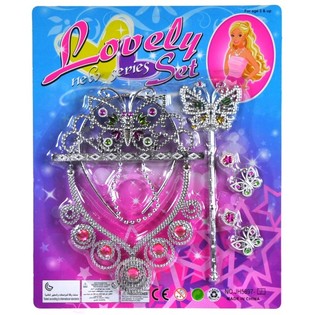 LOVELY PRINZESSIN SET AUF KARTE (6er-Pack)