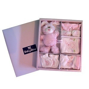 BABY BOW 5-teiliges Baby-Geschenkset für Mädchen