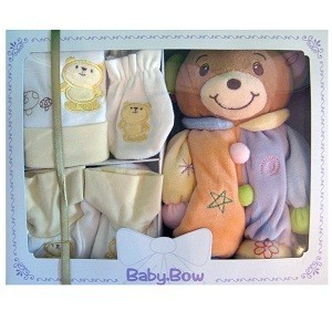 Baby Bow Geschenkset - Bär (4-teilig)