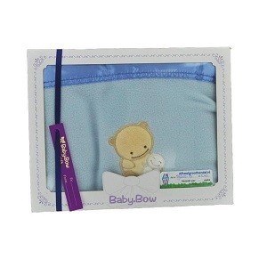 Baby Bow Fleece-Babydecke - Blau