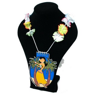 Hawaii-Blumenkette mit Notizbuch (24er-Pack)